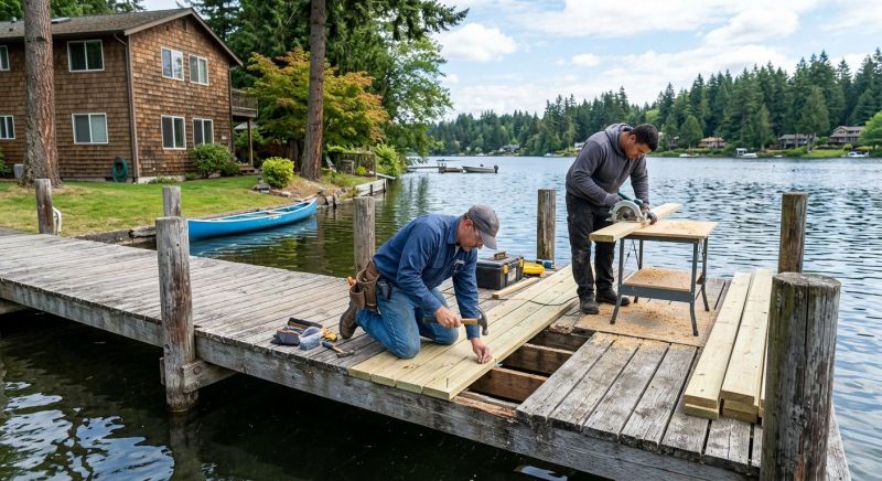 Dock Wood Replacement in Olathe, KS