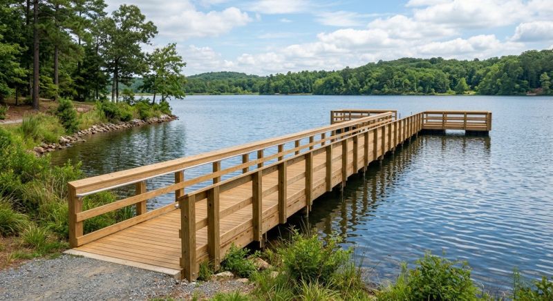 Wood Dock Installation in Roswell, GA