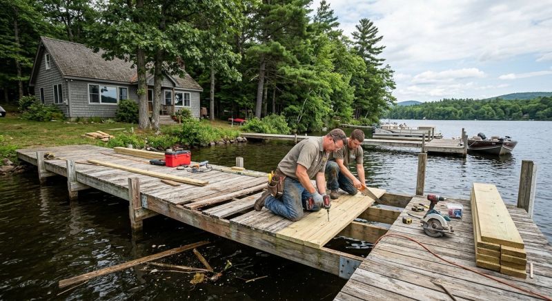 Wood Dock Repair in Roswell, GA
