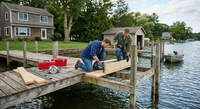 Wood Dock Repair in Overland Park, KS
